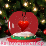 Kerst led halsketting hartje