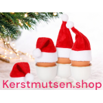Kerstmuts voor op het ei