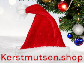 Luxe kerstmuts rood