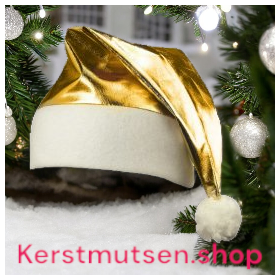 Kerstmuts goud