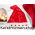 Kerstmuts met led sterren